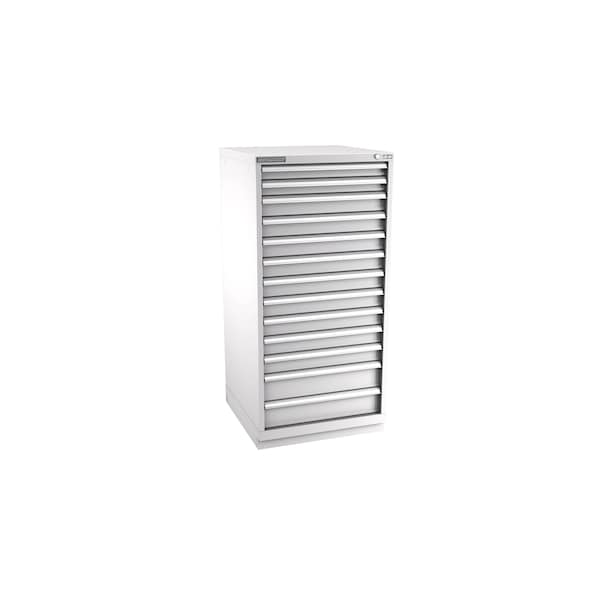 Champion Tool Storage Modular Drawer Cabinet, 13 Drawer, Light Gray, Steel, 28 in W x 28-1/2 in D x 59-1/2 in H S27001301ILCFTB-LG - main